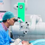 Patient undergoing SMILE Pro eye surgery with ZEISS VisuMax 800 laser in Peshawar, Pakistan